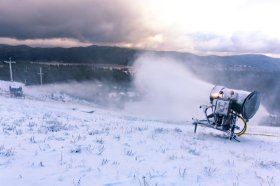 Colder temperatures have allowed Snow Summit snow-making machines to keep humming.