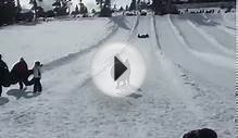 BIG BEAR , CA. Snow Mountain Tire Tubing SLIDE