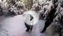 sledding snow day at big bear!