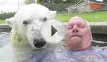 The Only Man In The World Who Can Swim With A Polar Bear